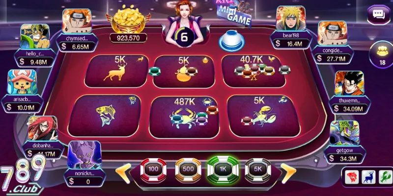 Thiết kết bầu cua 3D ở 789Club